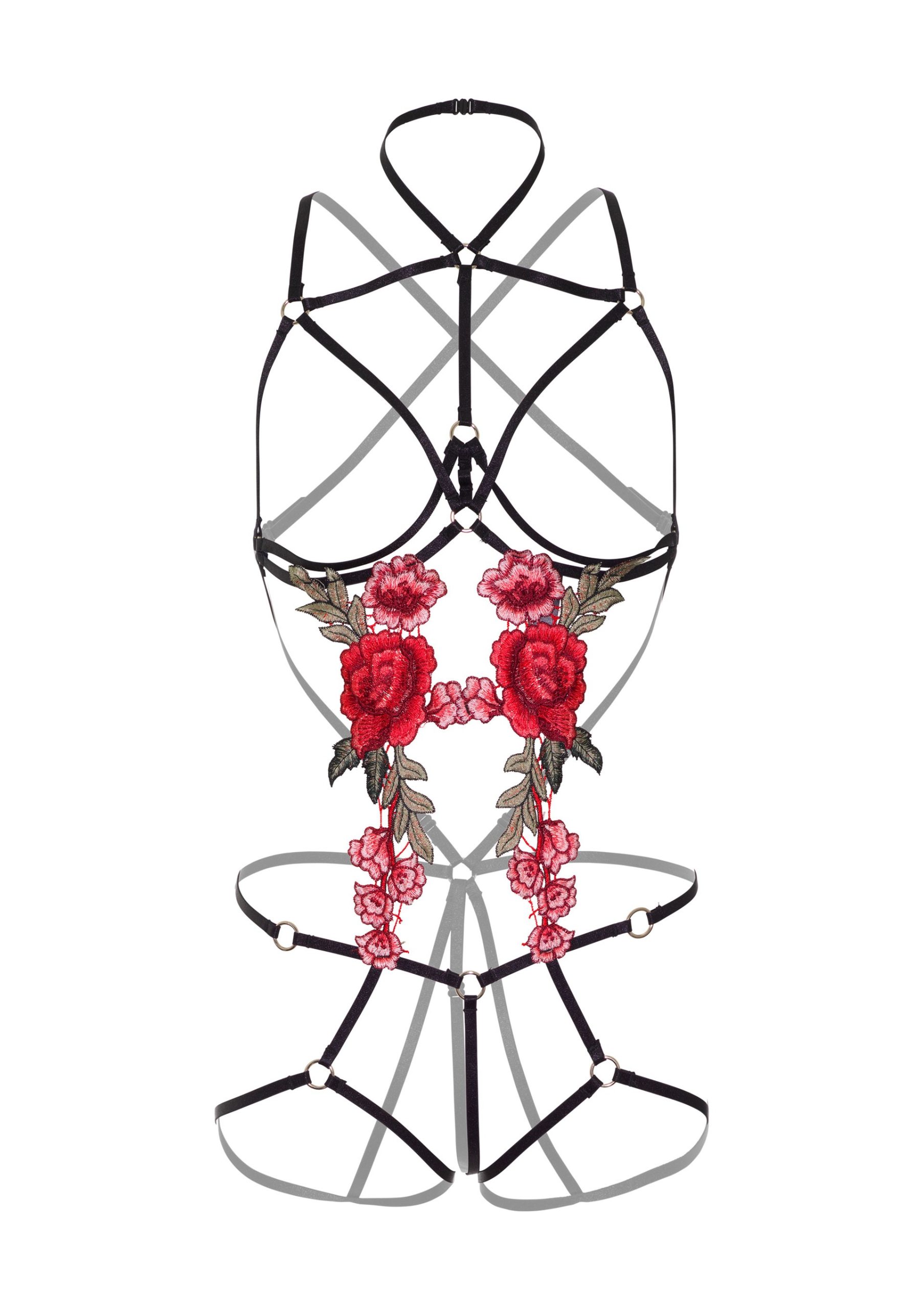 Body Aperto Con Rose - immagine 4