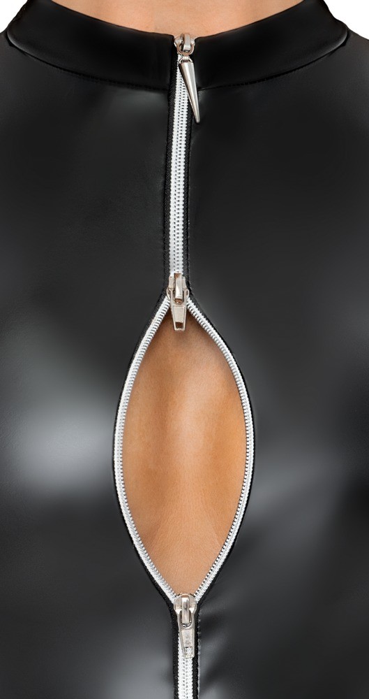 Body Pelle con Cerniera Taglia S - immagine 4