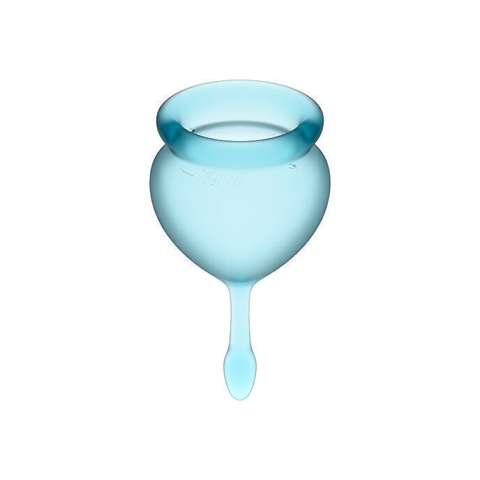 Coppa Mestruale Satisfyer Azzurro 15 + 20ml - immagine 3
