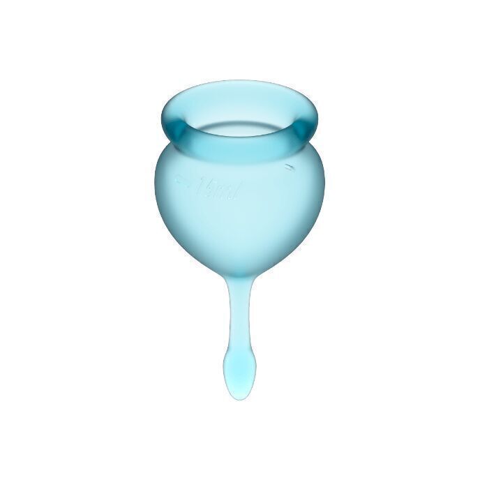 Coppa Mestruale Satisfyer Azzurro 15 + 20ml - immagine 4